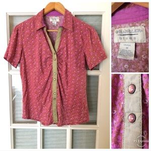 Wrangler Blues Pink Floral Top Sz. M 🌸